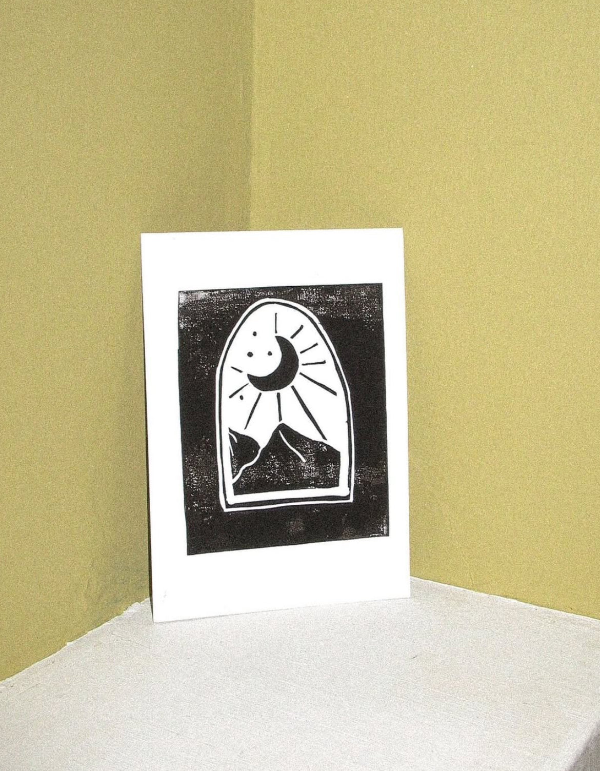 Nightglow | Kaart Linoprint