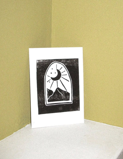 Nightglow | Kaart Linoprint